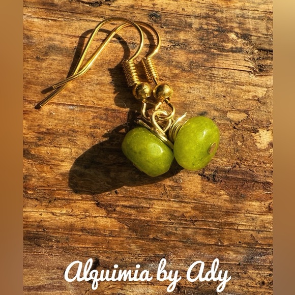 Elegant green Earrings peridot - Picture 1 of 1